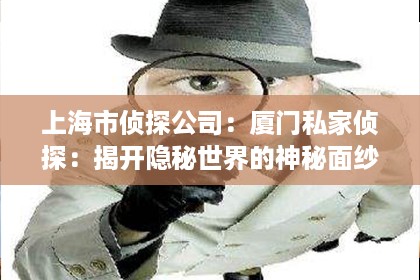 上海市侦探公司：厦门私家侦探：揭开隐秘世界的神秘面纱